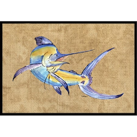 Carolines Treasures 18 x 27 In. Blue Marlin Indoor or Outdoor Mat 8811MAT